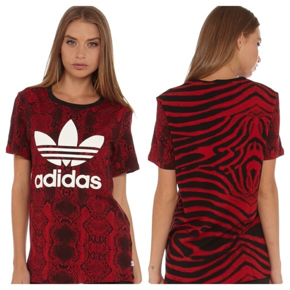 Nwot Adidas Originals Animal Print Tee
